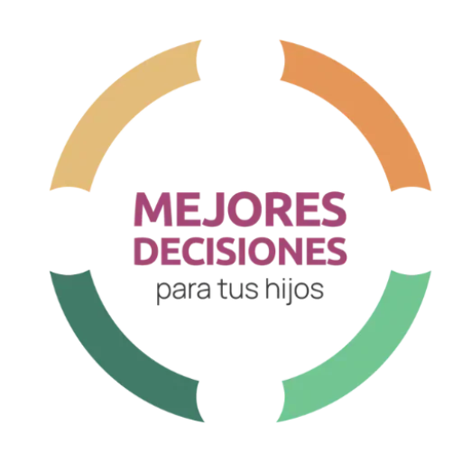 Logotipo de Mejores Decisiones, plataforma de orientación y acompañamiento para padres