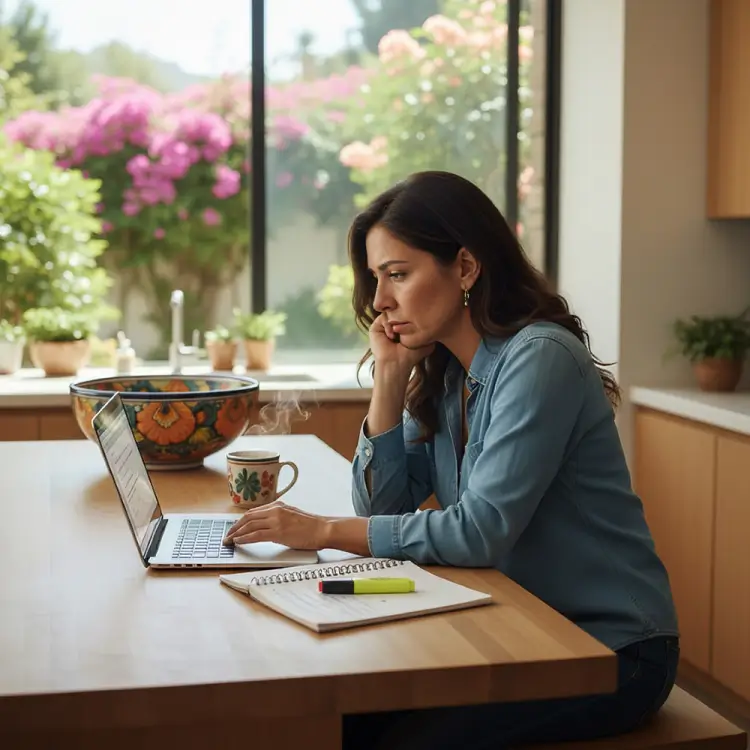 Mamá buscando soluciones para apoyar a su hijo en su proceso