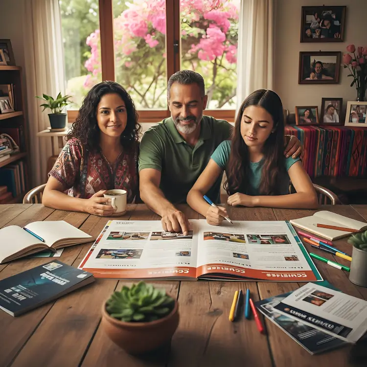 Padres apoyando a sus hijos para vivir su proceso con tranquilidad